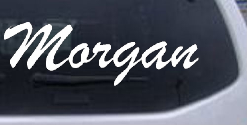 Morgan Names car-window-decals-stickers