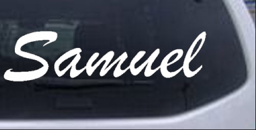 Samuel Names car-window-decals-stickers