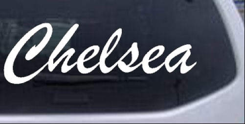 Chelsea Names car-window-decals-stickers