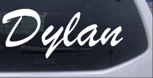 Dylan Names car-window-decals-stickers