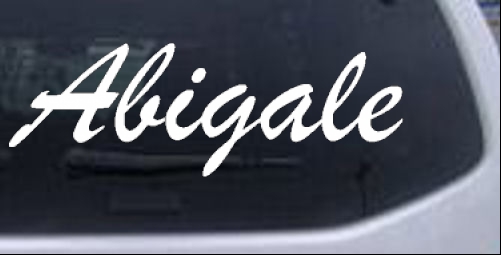 Abigale Names car-window-decals-stickers
