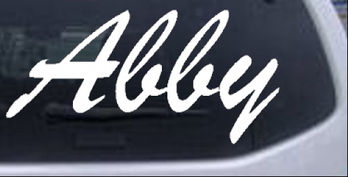 Abby Names car-window-decals-stickers