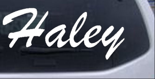 Haley Names car-window-decals-stickers