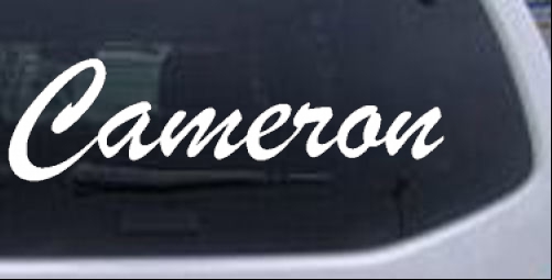 Cameron Names car-window-decals-stickers