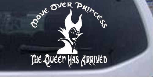 Move Over Princesses Girlie car-window-decals-stickers
