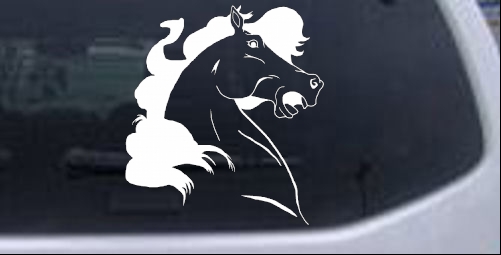 Horse Head Western car-window-decals-stickers