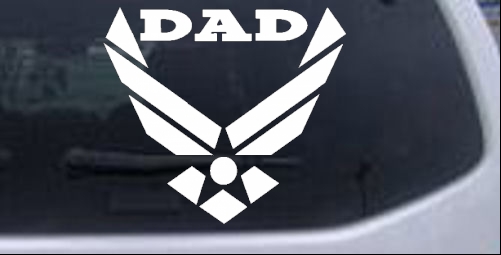 Air Force Dad Military car-window-decals-stickers