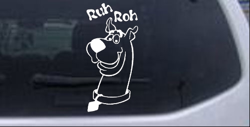 Scooby Doo Ruh Roh Cartoons car-window-decals-stickers