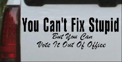 You cant fix stupid