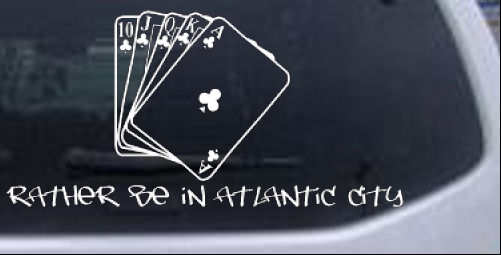 Rather Be in Atlantic City Biker car-window-decals-stickers