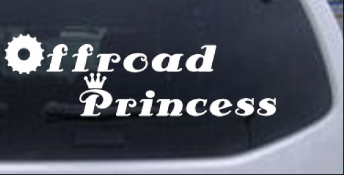 Offroad Princess Off Road car-window-decals-stickers