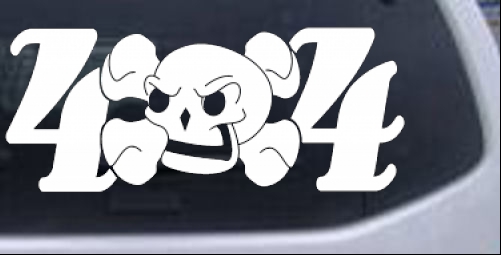 Skull 4X4 Off Road car-window-decals-stickers