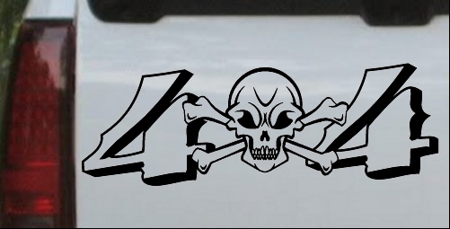 Skull And Cross Bones 4X4
