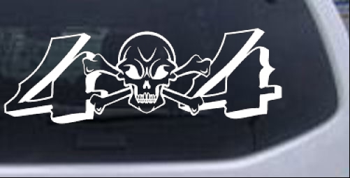 Skull And Cross Bones 4X4 Off Road car-window-decals-stickers