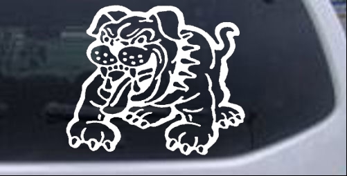 Bulldog Decal Animals car-window-decals-stickers