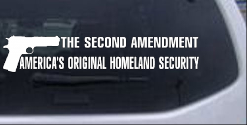 AMERICAS ORIGINAL HOMELAND SECURITY Hunting And Fishing car-window-decals-stickers