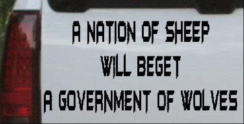 A Nation Of Sheep 2 Decal
