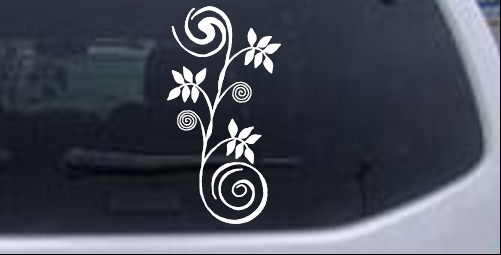 Narrow Swirl Vine Wall Decal Swirls car-window-decals-stickers