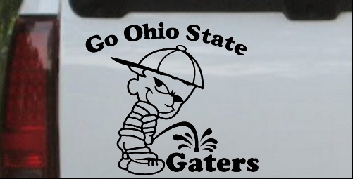 Go Ohio Pee On Gaters Decal