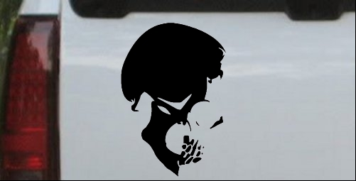 Skull Side View Decal