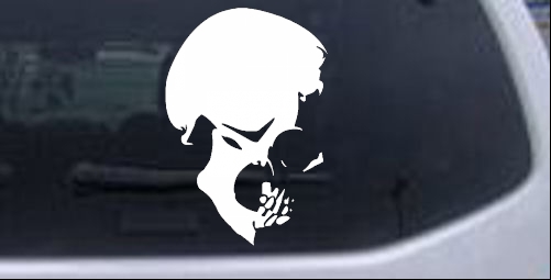 Skull Side View Decal Skulls car-window-decals-stickers