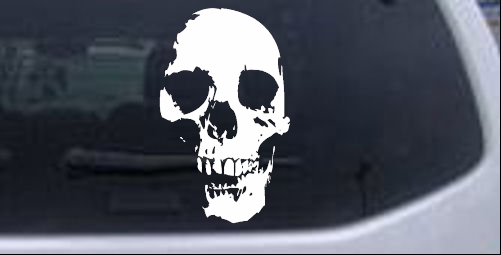 Skull Shadow Decal Skulls car-window-decals-stickers