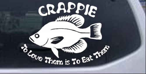Crappie Fishing Decal Hunting And Fishing car-window-decals-stickers