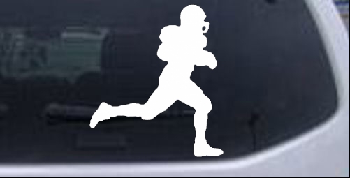 Football Player Running Decal Sports car-window-decals-stickers