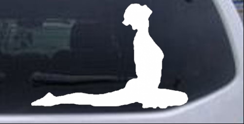 Yoga Pose Decal Girlie car-window-decals-stickers