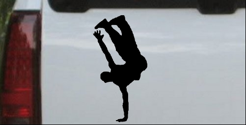 Dancer One Hand Stand Decal