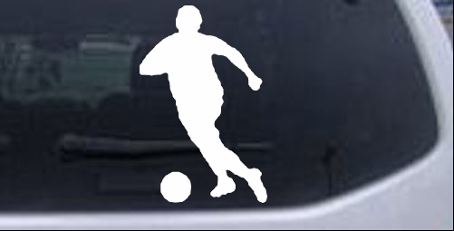 Soccer Player Decal Sports car-window-decals-stickers