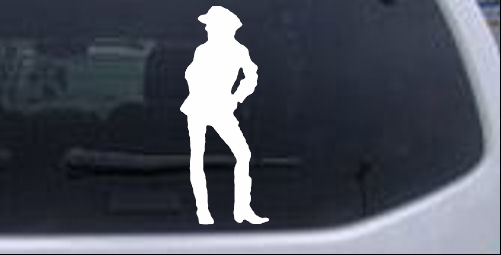 Cowgirl Decal Western car-window-decals-stickers