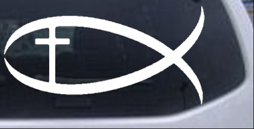 Christian Fish Decal Christian car-window-decals-stickers
