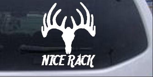 Nice Rack Hunting Decal Hunting And Fishing car-window-decals-stickers