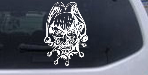 Mean Joker Decal Biker car-window-decals-stickers