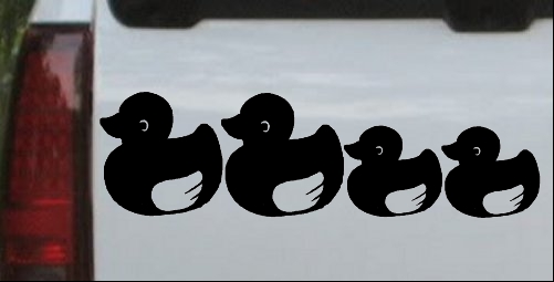 Rubber Ducky Family Decal