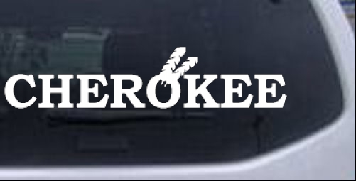 Cherokee Decal Western car-window-decals-stickers