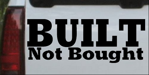 Built Not Bought Off Road Decal