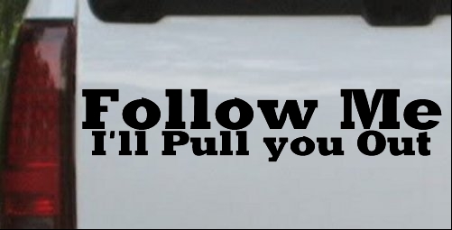 Follow Me Off Road Decal