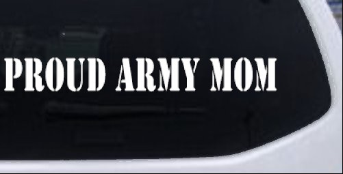 PROUD ARMY MOM Decal Military car-window-decals-stickers