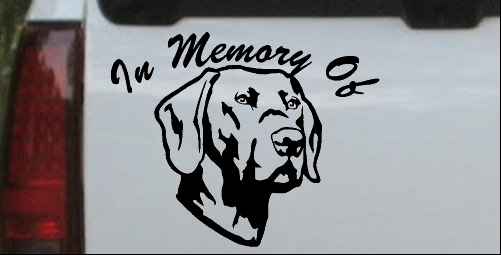 In Memory Of Labrador Retriever Decal