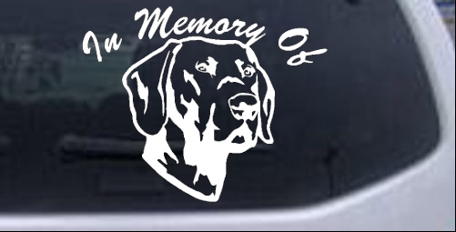 In Memory Of Labrador Retriever Decal Animals car-window-decals-stickers