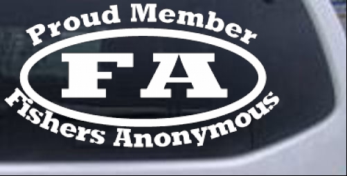 Fishers Anonymous Decal Hunting And Fishing car-window-decals-stickers