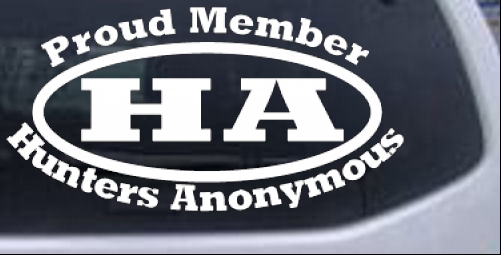 Hunters Anonymous Decal Hunting And Fishing car-window-decals-stickers