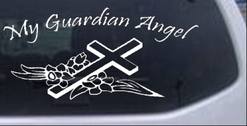 My Guardian Angel Decal Christian car-window-decals-stickers