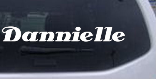 Dannielle Name Decal Names car-window-decals-stickers