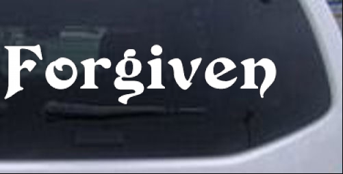 Forgiven Christian Decal Christian car-window-decals-stickers
