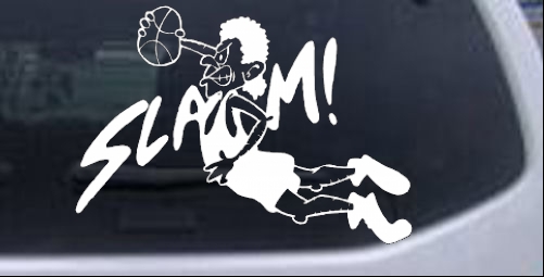 Slam Dunk Basketball Decal Sports car-window-decals-stickers