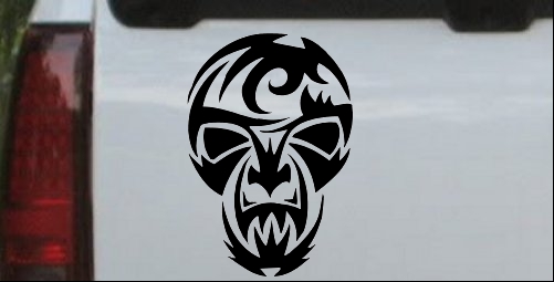 Tribal Skull Mask Decal