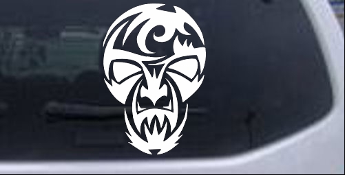 Tribal Skull Mask Decal Skulls car-window-decals-stickers